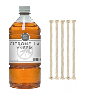 ACEITE CITRONELLA 2L + 5 MECHAS