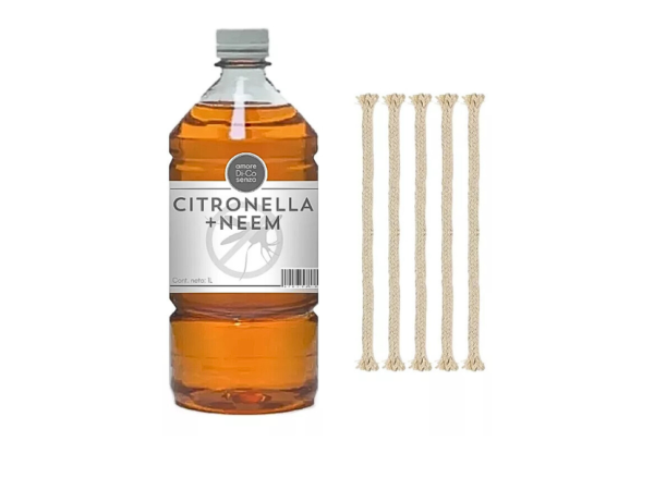 ACEITE CITRONELLA 2L + 5 MECHAS