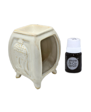 Hornito buda blanco + esencia pura de regalo